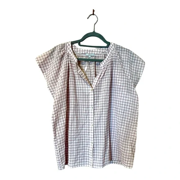 Rails Alena Top in Soft Rose Check (L) - Picture 6 of 14